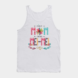 First Mom Now Mei-Mei Wildflowers Happy Mothers Day Tank Top